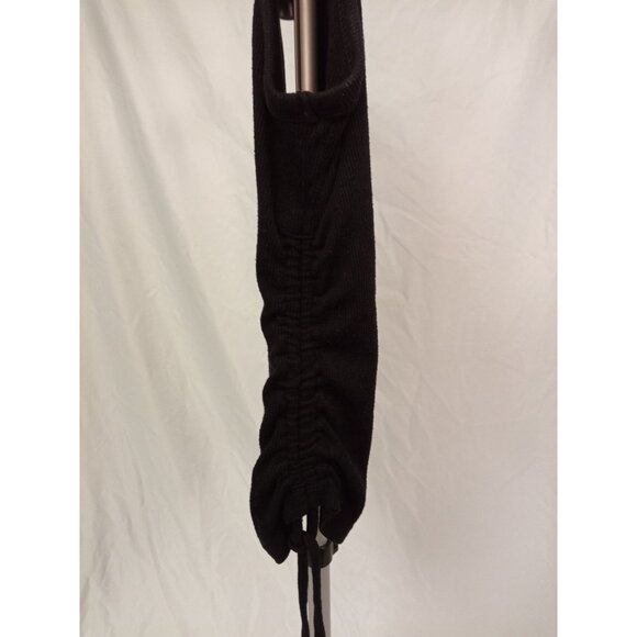 Old Navy Active Women's Black Cropped Drawstring Tank Top Size Small - Picture 3 of 6